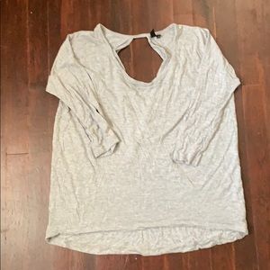 Open Back Grey TShirt